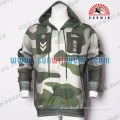 custom sublimation polyester sports zipper hoodie with hood